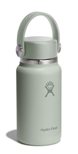 Image of Hydro Flask Micro Bottle - Insulated Mini Leak Proof Flask for Purse or Pocket in 6.7 Oz Agave Green