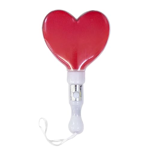 [AiO JAPAN] ������ ���C�u�p �y�����C�g �n�[�g �X�^�[ 1�{ �d�r�� �X�g���b�v�t�� �J���t�� LED���C�g �C�x���g �����F �I�^�� ���^�� (�n�[�g ���b�h�i1�{�j)