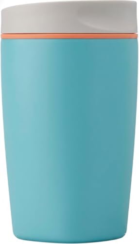 Image of EasySip Slider Insulated Stainless Steel Coffee Tumbler, Reusable Hot & Iced Coffee Travel Mug, Leak-Proof BPA-Free Cup (Sea Green, 12 oz)
