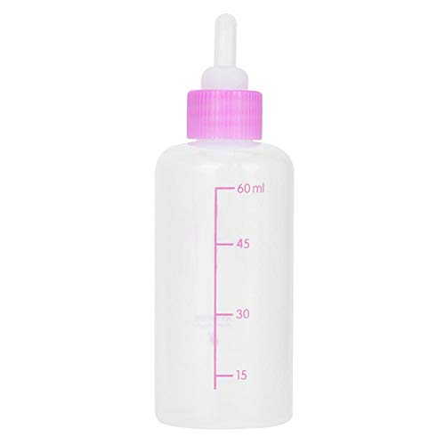 Mamadeira de filhote de cachorro gatinho, 6 unidades / conjunto 60ml de kits de mamadeiras de reposi