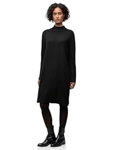 Street One Midi Strickkleid Black 36