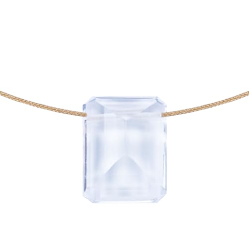 Sol N Touch Clear Quartz Necklaces for Women - Rectangular