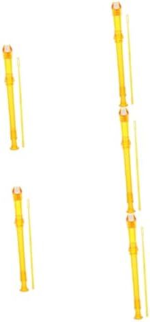 SUPVOX 5 Sets Swan 8 Hole Clarinet Wind Instrument Kids Soprano Recorder Resin Clarinet Toy Student Music