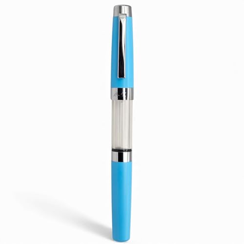 Image of Venti Fountain Pen - Metal Luxury Pen, Schmidt Nib (Medium), Best Pen Gift Set for Men & Women, Professional, Executive, Office, Nice Pens,Return Gift (F3024-SkyBlue)
