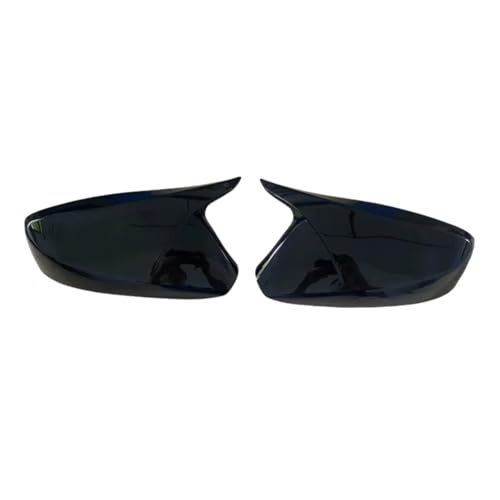 �ƌ݊��������� Hyundai Elantra Veloster Accent 2012-2016�ɓK�� �ԗp�o�b�N�~���[�T�C�h�~���[�J�o�[ �E�B���O�L���b�v �O���h�A�X�e�b�J�[�P�[�X �g���� �J�[�{��(Black without light)