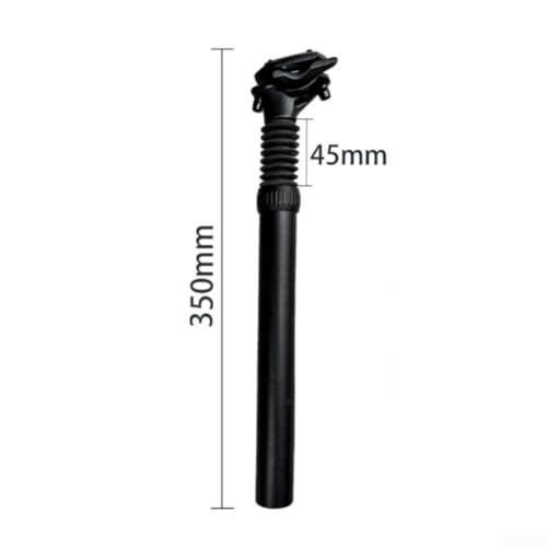 Tige de selle de suspension en alliage d'aluminium avec tige d'absorption des chocs, ressort de rebond réglable pour VTT, tige de selle télescopique pour plus de confort, VTT arrière (28,6 mm) – vue 9