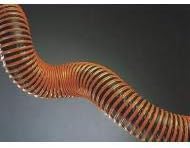 Hi-Tech Duravent 25 ft. PVC Laminated Polyester Industrial Ducting Hose with 2.0" Bend Radius, Black and Orange - 1104-0400-0001-60