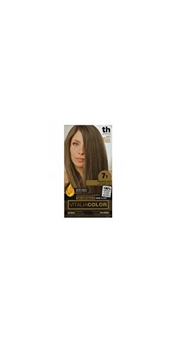 TH PHARMA Vitalia Color Tinte Nº 7 Rubio Medio Ceniza Sin Amoniaco, Biondo Chiaro