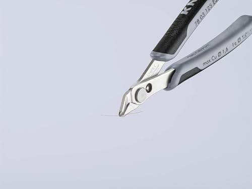 Alicate KNIPEX 78 03 125 ESD con mangos multicomponente de máxima precisión 6
