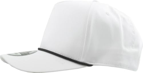 Image of KBETHOS Pro Style 5 Panel Rope Baseball Cap with Adjustable Snapback