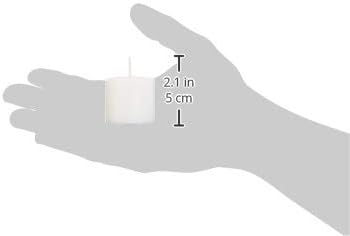 Amazon Basics 24-Pack Unscented Votive Candles - 8 Hour Burn Time - White