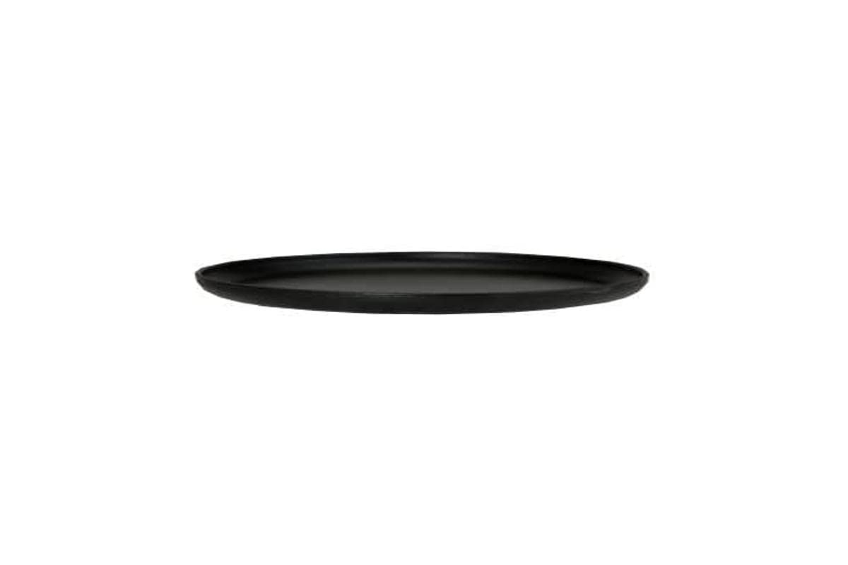 PLATO DE HIERRO FUNDIDO 26X2 CM PROTECCION MATT BLACK ENAMEL COATING marca Alexalo