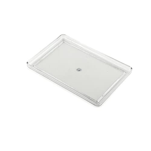 Rectangle Durable Acrylic Collection Serving Trays & Platter For Kitch, Beverage, Drink, Food Or Bathroom (Clear 34X22X2.5Cm) #TOP10