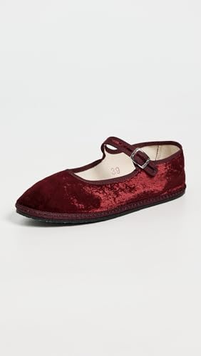 Women's Mary Jane Satin Velvet Flats2