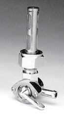 Rubinetto benzina 22mm cromato per serbatoi OEM e