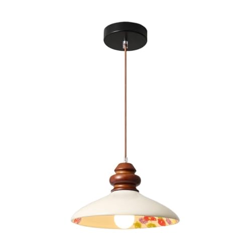 Lámpara colgante de madera de nogal para comedor y cocinas de diseño nórdico