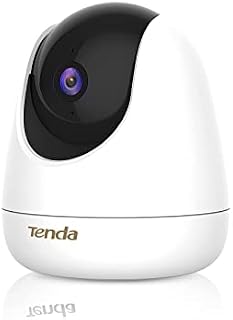 Tenda Security Camera Indoor,2.5K/4MP WiFi Camera with Wired Mode, Wireless IP Camera Pet Camera with Night Vision,2-Way Audio,360°Pan/Tilt Smart Tracking,Human&Motion Detection,Sound&Light Siren(CP7)