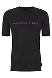 porsche bose Porsche x Boss BOSS Maglietta da uomo Porsche X TIBURT 100_PS Slim Fit, Nero , L