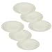 ENGELLAND 6 platos hondos para comida, picnic, jardín, barbacoa, accesorios de plástico, aptos para microondas y lavavajillas, color blanco