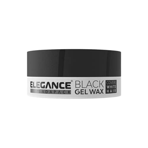 E Elegance Black Color Hair Styling Gel Wax 4.93 Oz #TOP16