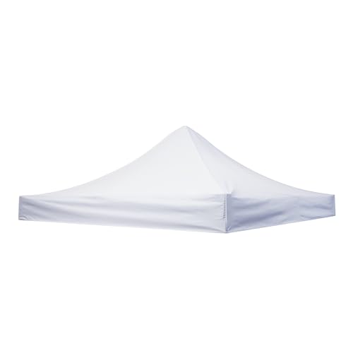 10x10 Canopy Replacement Top 10x10ft Pop Up Canopy Tent Cover for Straight Leg Frame Top Cover OnlyWhite