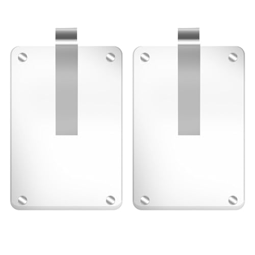 BOBOZHONG Cornice Magnetica,2 PCS Portafoto Magnetico in Acrilico Trasparente,Cornice Trasparente,per Auto e Frigorifero,