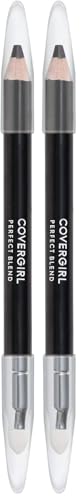 COVERGIRL Perfect Blend Eyeliner Pencil Basic Black, .03 oz (I0013949) (Pack of 2)