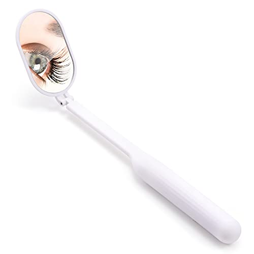 Espejo plegable rectangular para extensiones de pestañas