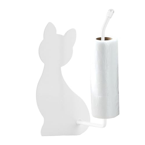 Soporte para pañuelos | Soporte para toallas de papel de baño, dispensador de pañuelos con diseño de gato para organización, almacenamiento, apartamento, granja, viajes, de invitados