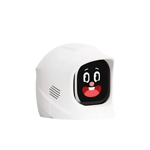 Image of Auslese Smart Car Dashboard Robot with Animated Emoji Display (White) | AI Interactive Companion, Gyroscope Motion Sensor, Rechargeable Battery, Dashboard Pet, Car Interior Accessory