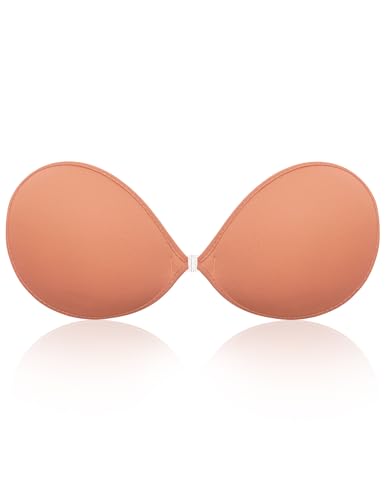 Image of Wingslove Adhesive Bra Reusable Strapless Self Silicone Push-up Invisible Sticky Bras for Backless Dress