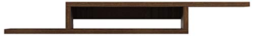 Martin Furniture Asymmetrical Floating Wall Mounted TV Console, Columbian Walnut -60inch - Thumbnail 6