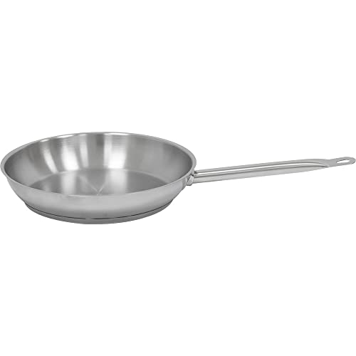 Gastprodo Edelstahl Pfanne 20 cm Profi Bratpfanne Induktion, ofenfest, spülmaschinengeeignet, unbeschichtet