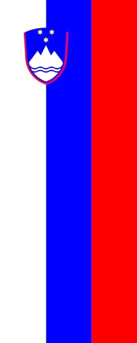 Drapeau Slovénie 300x120 pavillon vertical portrait de 3.5m²