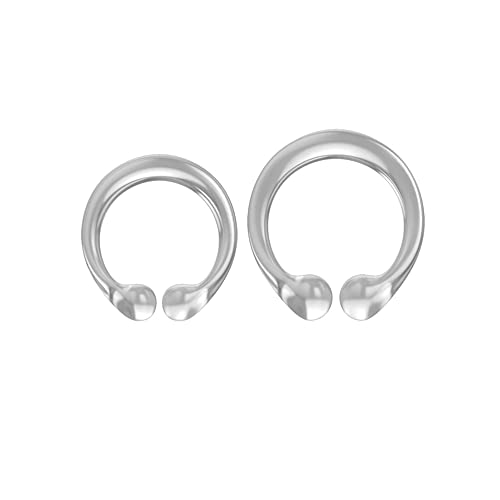 Flyten hombres aptitud física oficina gel de sílice anillo corrector, uso diario uso nocturno 1 juego/2 piezas, Black Cover