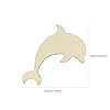 30 Pack 4 Inch Wood Dolphin Cutouts Unfinished Wooden Beach Dolphin Hanging Ornaments DIY Dolphin Craft Gift Tags for Home Party Decoration Craft Project #1
