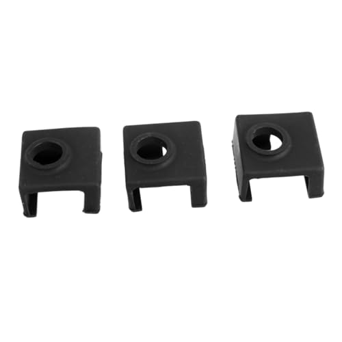 PartyKindom 3Pcs Heat Block Protective Cover Silicone Sleeves Black Silicone Material with Heat Insulation and Prevents 