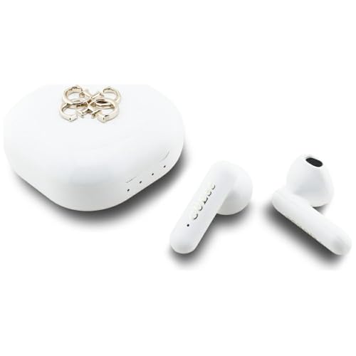 CG Mobile Guess TWS Casque 4G Metal Logo (Blanc)