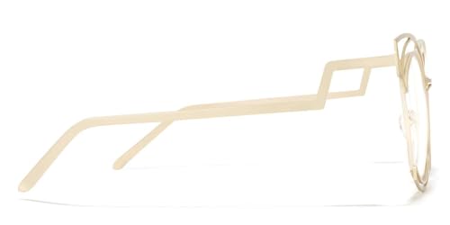 Image of VOOGLAM Oversize Cat Eye Eyeglasses for Women with Non-prescription Clear Lens Maggie GM0340