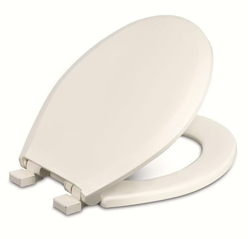 Centoco Round Toilet Seat, Slow-Close, 3700SC-416, USA, Biscuit