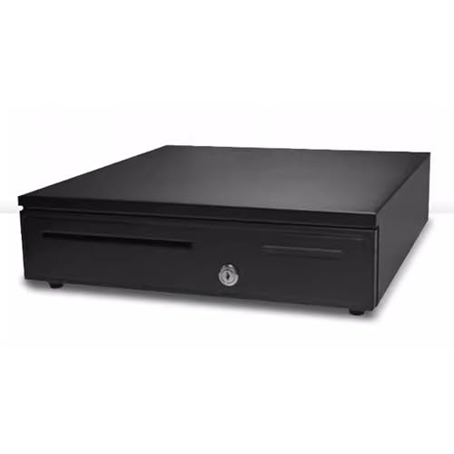 KFGISD, Cajón de efectivo de alta resistencia con apertura manual a presión, de acero inoxidable, con panel táctil frontal y cerradura con llave for sistema de punto de venta, Cajas de Supermercado