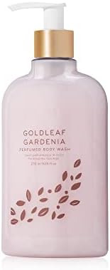 Thymes - Goldleaf Gardenia Perfumed Body Wash with Pump - Luxury Floral Shower Gel for Women - 9.25 oz