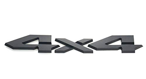 Image of 1X 4X4 Emblem Badge 3D Logo Decal Tailgate Replacement for 1500 2500 3500 2019-2020 (Matte Black)
