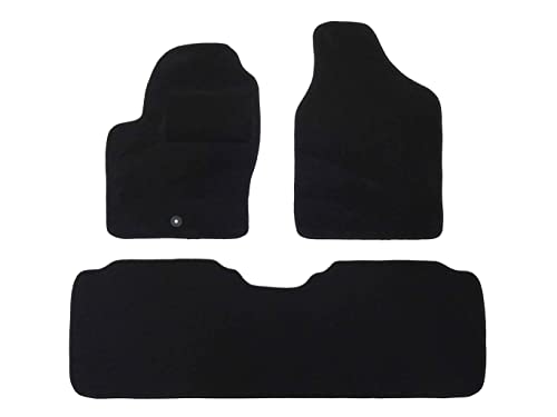 Alpha-Tex Fußmatten-Set für Nissan NV200 Evalia, Typ (Baujahr 2010-2024), Hit schwarz | 3-TLG |...