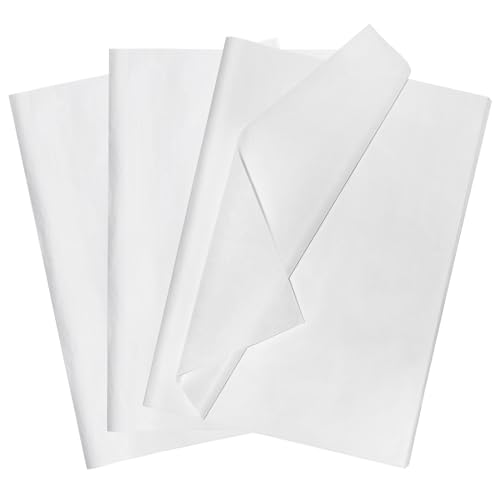 Image of 120 Sheets 20 inchX14 inch White Tissue Paper for Gift Bags Wrapping, Art Tissue Paper Bulk for Weddings Birthday Party Crafts Decoration