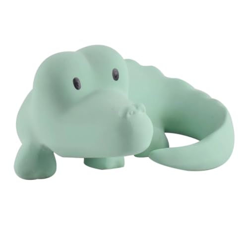 Image of Tikiri My First Safari Crocodile Natural Rubber Rattle (Green)