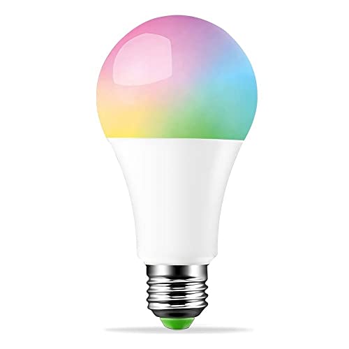 RTQAZWSXE, Paquete de 1 bombilla LED RGB, CA 85-265 V, E27, 5 W, 16 colores, ideal for escenarios nocturnos mágicos.(RGBW E27)