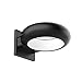 Kuzco Lighting EW64708-BK Vortex - 4W LED Outdoor Wall Mount-2.25 Inches Tall and 7.88 Inches Wide,