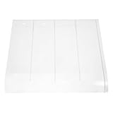 NUOBESTY Transparentes Vordach aus Robustem Kunststoff mit UV Schutz und Regenabwehr für Haustür Fenster Balkon und Terrasse Langlebiger Wetterschutz für Außenbereich