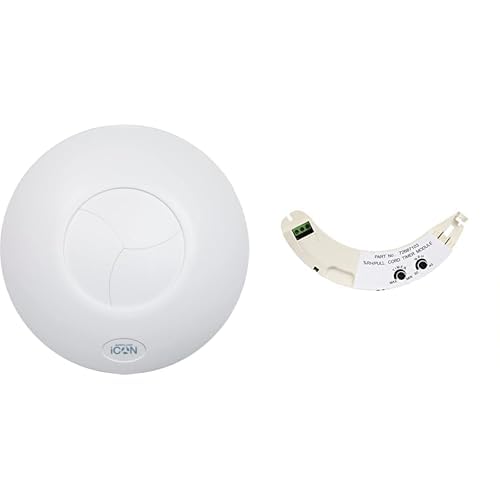 Airflow® iCON 30 Badezimmer-Abluftventilator mit einstellbarem Humidity/Timer Modul | 100 mm / 4", Luftstrom 33 l/s | Niedriger Verbrauch 10,7 W, leiser Iris-Verschluss | 3 Jahre Garantie